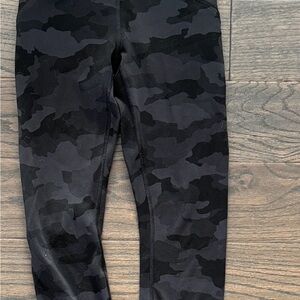Lululemon Athletica Black Camouflage Leggings